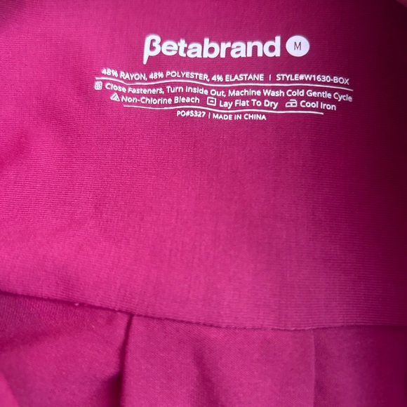 Betabrand Shirt Blouse Button Down Stretch SZ Medium - Picture 3 of 7